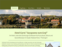 Tablet Screenshot of hotel-dornburger-schloesser.de